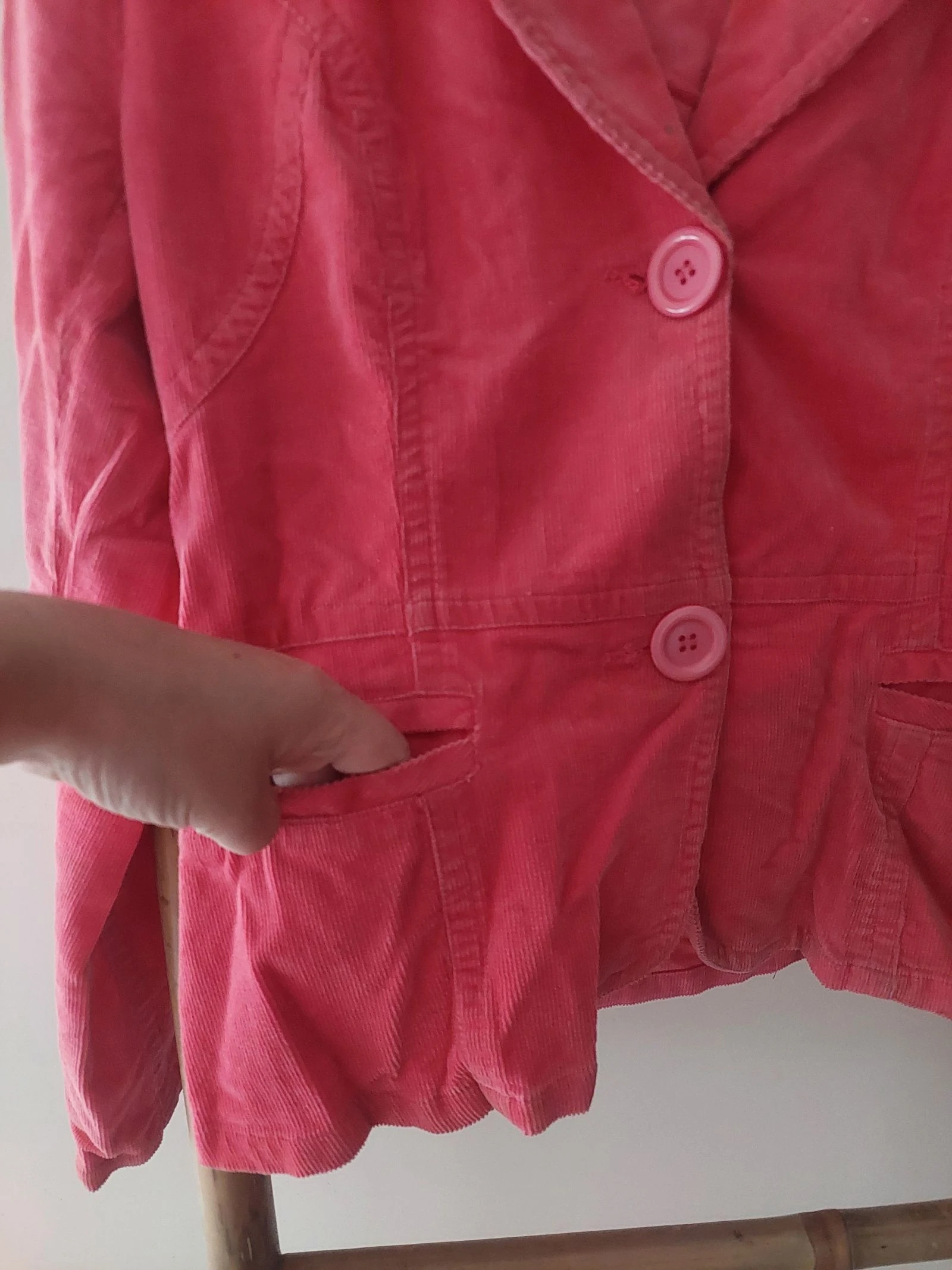 Blazer de bombacina fucsia – photo 2